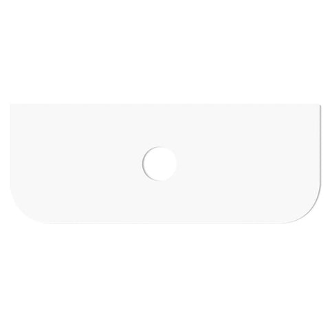 Otti Hampshire Wall Hung Curve Vanity 1200mm Satin Black w/ Matte White Top BOH1200BST-MW