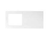 Otti Noosa Fluted Laundry Cabinet 1300mm White / Matte White Top LA-1300-NSW-MW