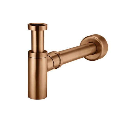 Meir Round Bottle Trap for 32mm Basin Waste and 32mm Outlet Lustre Bronze MP05FR32PVDBZ