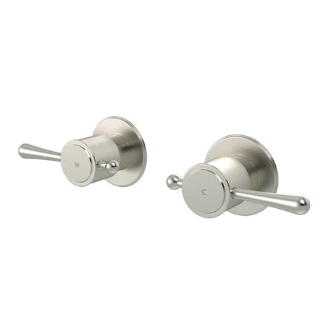 Meir Harrington Wall Tap Set w/ Level Handle Brushed Nickel HW06PVDBN