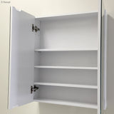 Fienza Bevel Edge Mirror Cabinet 600mm w/ 150mm Side Shelf BS75