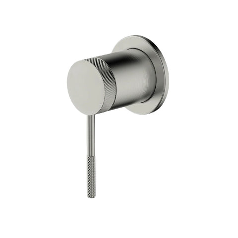 Abey Poco Knurled Shower Mixer (Trim Only) Brushed Nickel 6SH-EXT-KBN