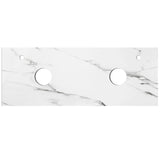 Otti Byron Wall Hung Vanity 1500mm (10 & 2 O'Clock Taphole) Black Oak / Mont Blanc Top BY1500BST-CA-10TH