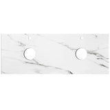 Otti Byron Wall Hung Vanity 1500mm (12 O'Clock Taphole) Black Oak / Mont Blanc Top BY1500BST-CA-12TH
