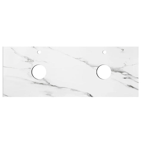 Otti Rock Plate Stone Slab Basin 1500x465mm Above Counter (12 O'Clock Taphole) Mont Blanc RP154CA-12TH