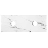 Otti Rock Plate Stone Slab Basin 1500x465mm Above Counter (No Taphole) Mont Blanc RP154CA-130