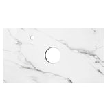 Otti Rock Plate Stone Slab Basin 600x465mm Above Counter (10 O'Clock Taphole) Mont Blanc RP64CA-10TH