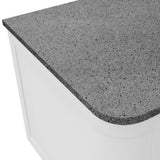 Fienza Curved Solid Surface Benchtop 750mm (No Taphole) Moonscape 533-161