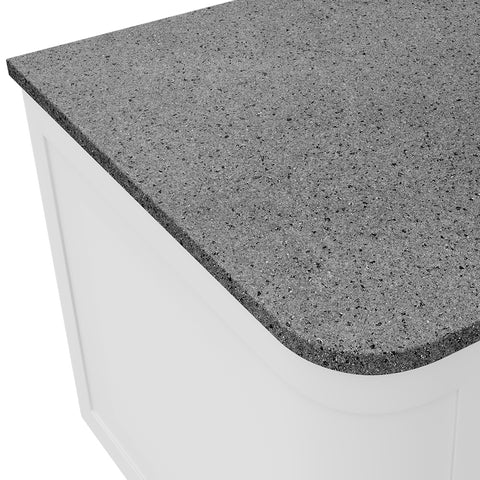 Fienza Curved Solid Surface Benchtop 1200mm (No Taphole) Moonscape 533-163