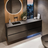 Fienza Solid Surface Benchtop 1500mm (No Taphole) Moonscape 533-105