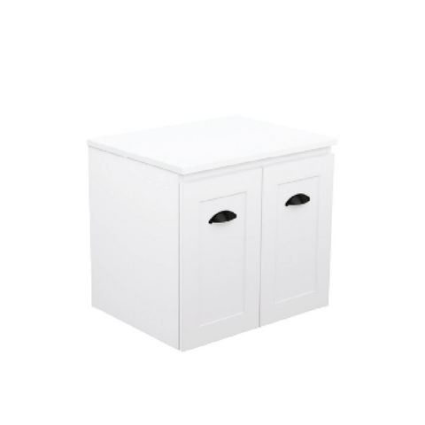 Fienza Newport Ensuite Wall Hung Cabinet Cabinet Only 600mm Matte White (Cabinet Only) NE60W