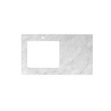 Otti Marlo Laundry Cabinet 1060mm Black / Natural Carrara Marble Top LA-1060-MA-NCA