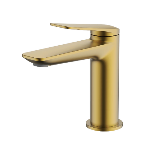 Abey Vela Basin Mixer Brushed Brass 7B1-BB