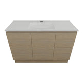 Timberline Nevada Vanity 1200mm Centre Bowl Alpha Top Floor standing Rural Oak NEVV1200CAPHF-RO