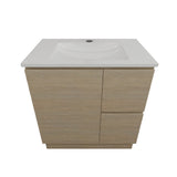 Timberline Nevada Vanity 600mm Centre Bowl Alpha Top Floor standing Rural Oak NEVV600CAPHF-RO