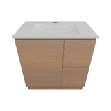 Timberline Nevada Vanity 750mm Centre Bowl Alpha Top Floor standing Tassie Oak NEVV750CAPHF-TO