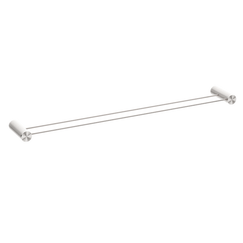 Nero Opal Double Towel Rail 800mm Brushed Nickel NR2530dBN