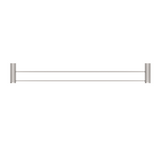 Nero Opal Double Towel Rail 800mm Brushed Nickel NR2530dBN