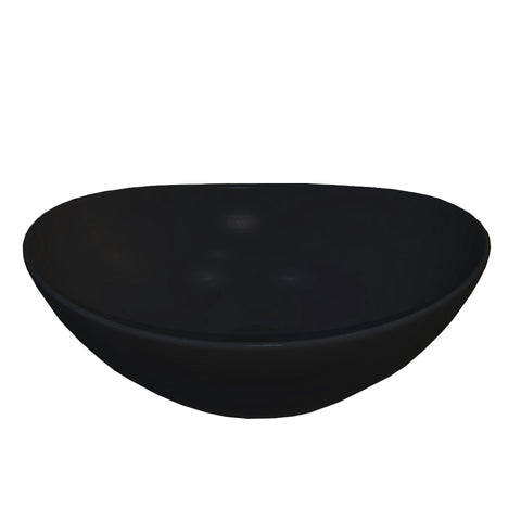 Argent Grace Free Form Basin Above Counter 410mm Matte Black NO30MUL0022MB