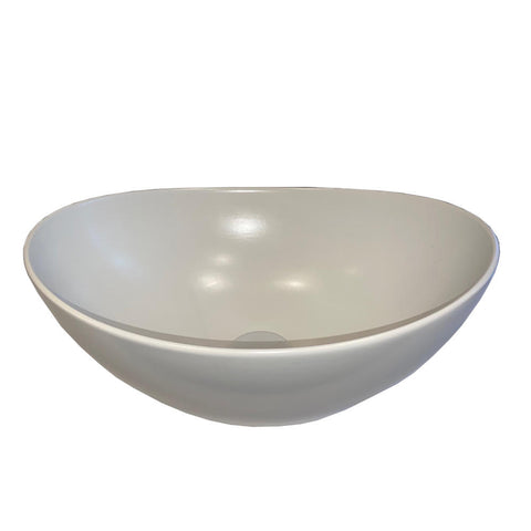 Argent Grace Free Form Above Counter Basin 410mm (No Taphole) White NO30MUL009