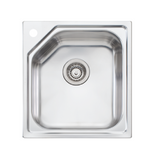 Oliveri Nu-Petite Standard Bowl Sink 5-Sided Inset 460mm Stainless Steel NP610