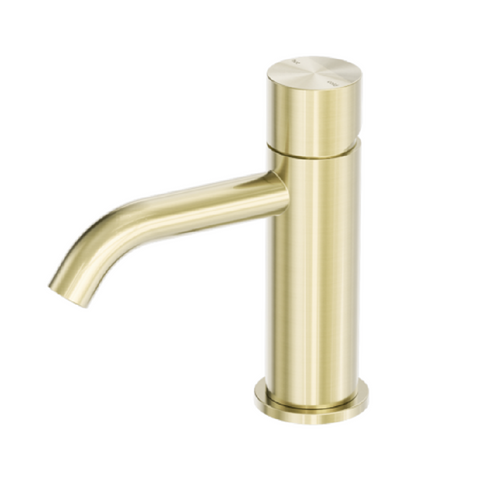 Nero Zen Basin Mixer Pinless Handle Brushed Gold NR162201BBG