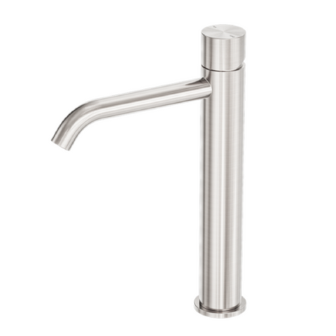 Nero Zen Tall Basin Mixer Pinless Handle Brushed Nickel NR162201CBN