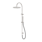 Nero Zen Twin Shower w/ Outdoor Shower Hose Brushed Nickel NR162205C01BN