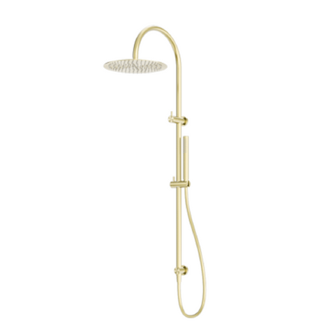 Nero Zen Twin Shower w/ Indoor Shower Hose Brushed Gold NR162205C02BG