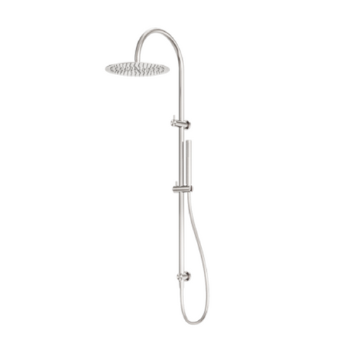 Nero Zen Twin Shower w/ Indoor Shower Hose Brushed Nickel NR162205C02BN