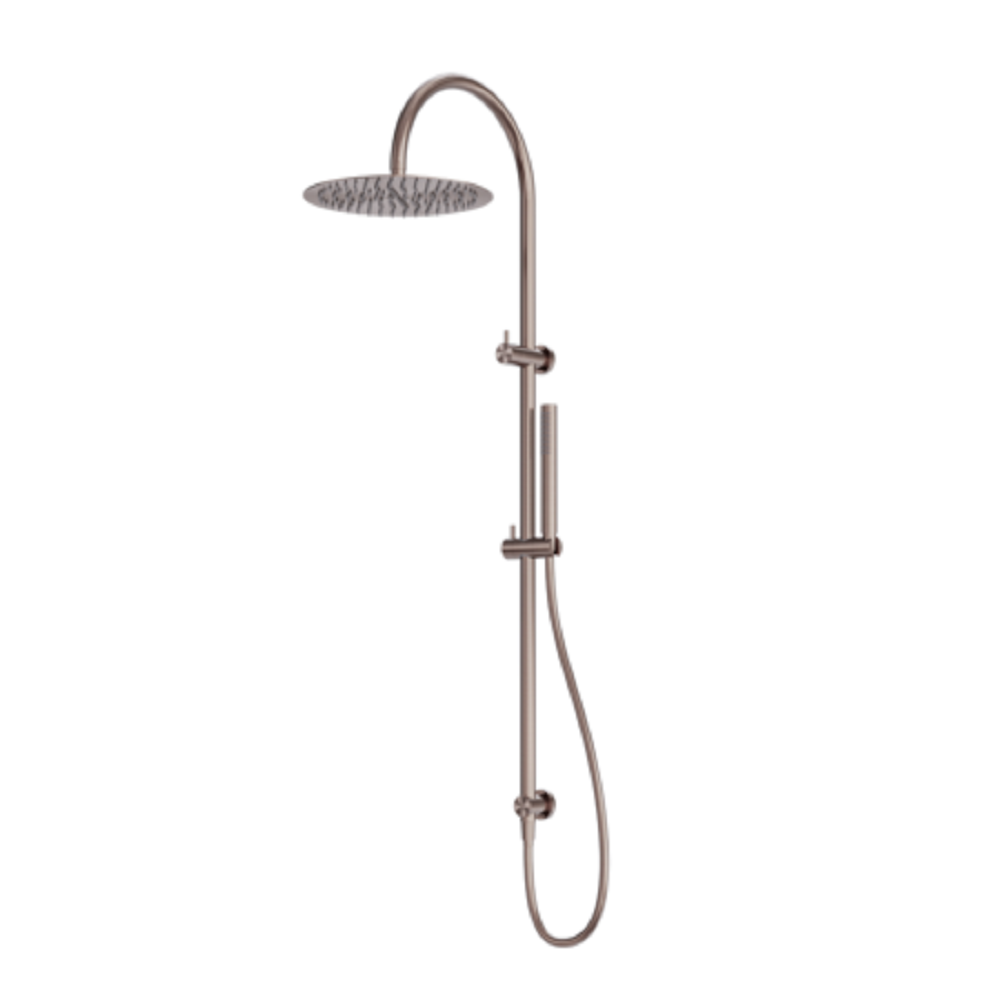 Nero Zen Twin Shower w/ Indoor Shower Hose Brushed Bronze NR162205C02BZ