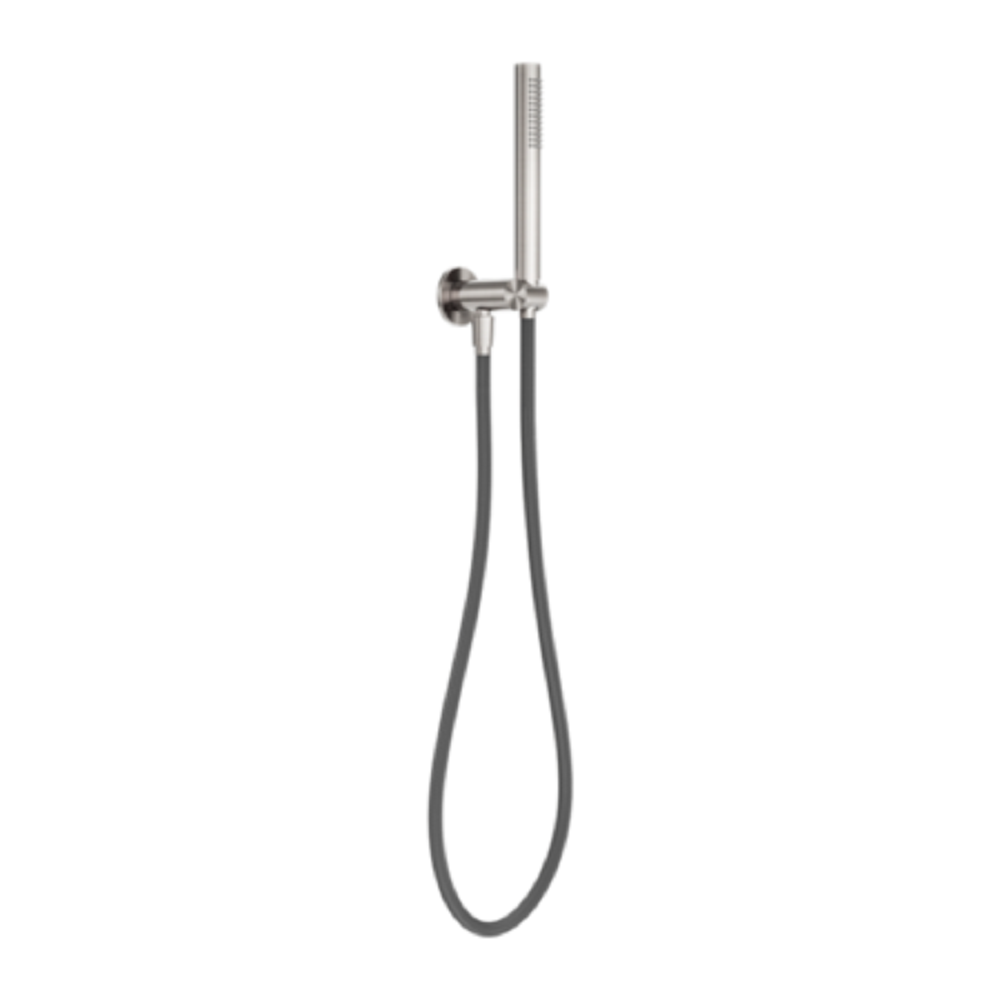 Nero Zen Shower On Bracket w/ Outdoor Shower Hose Brushed Nickel NR162205D01BN