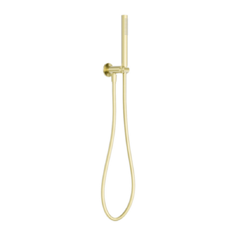 Nero Zen Shower On Bracket w/ Indoor Shower Hose Brushed Gold NR162205D02BG