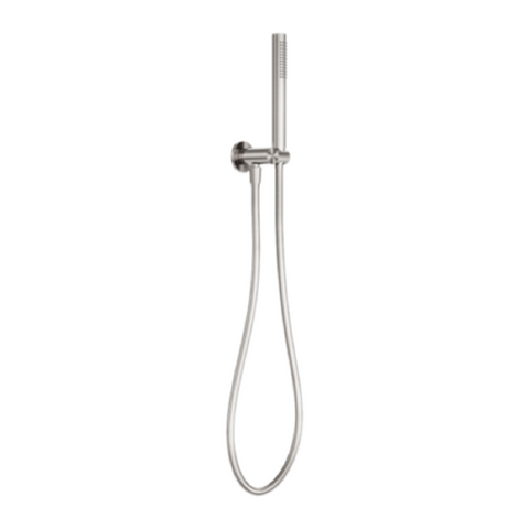 Nero Zen Shower On Bracket w/ Indoor Shower Hose Brushed Nickel NR162205D02BN