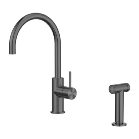 Nero Zen Kitchen Mixer w/Pullout Hand Spray Graphite NR162208GR