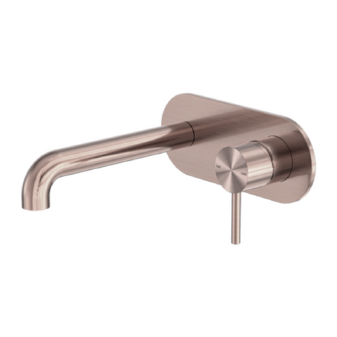 Nero Zen Wall Basin/Bath Mixer w/ 230mm Spout Trim Kit Only Brushed Bronze NR162210A230TBZ