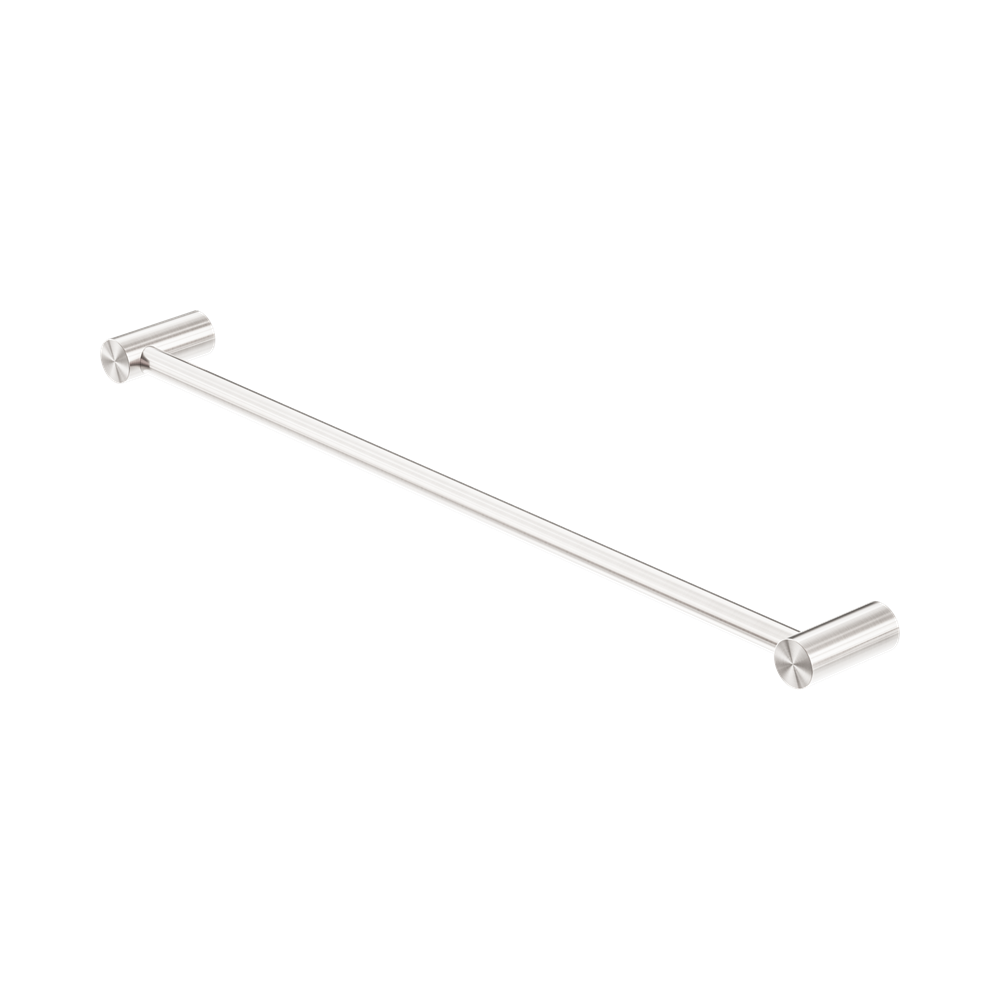 Nero Zen Single Towel Rail 600mm Brushed Nickel NR1624BN
