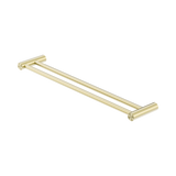 Nero Zen Double Towel Rail 600mm Brushed Gold NR1624DBG