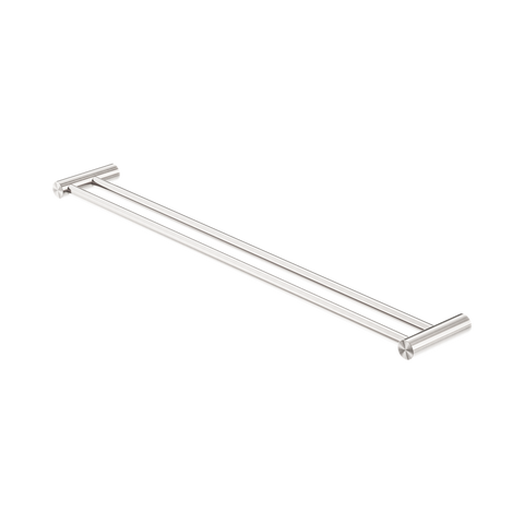 Nero Zen Double Towel Rail 800mm Brushed Nickel NR1630DBN