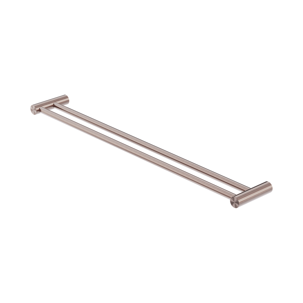Nero Zen Double Towel Rail 800mm Brushed Bronze NR1630DBZ