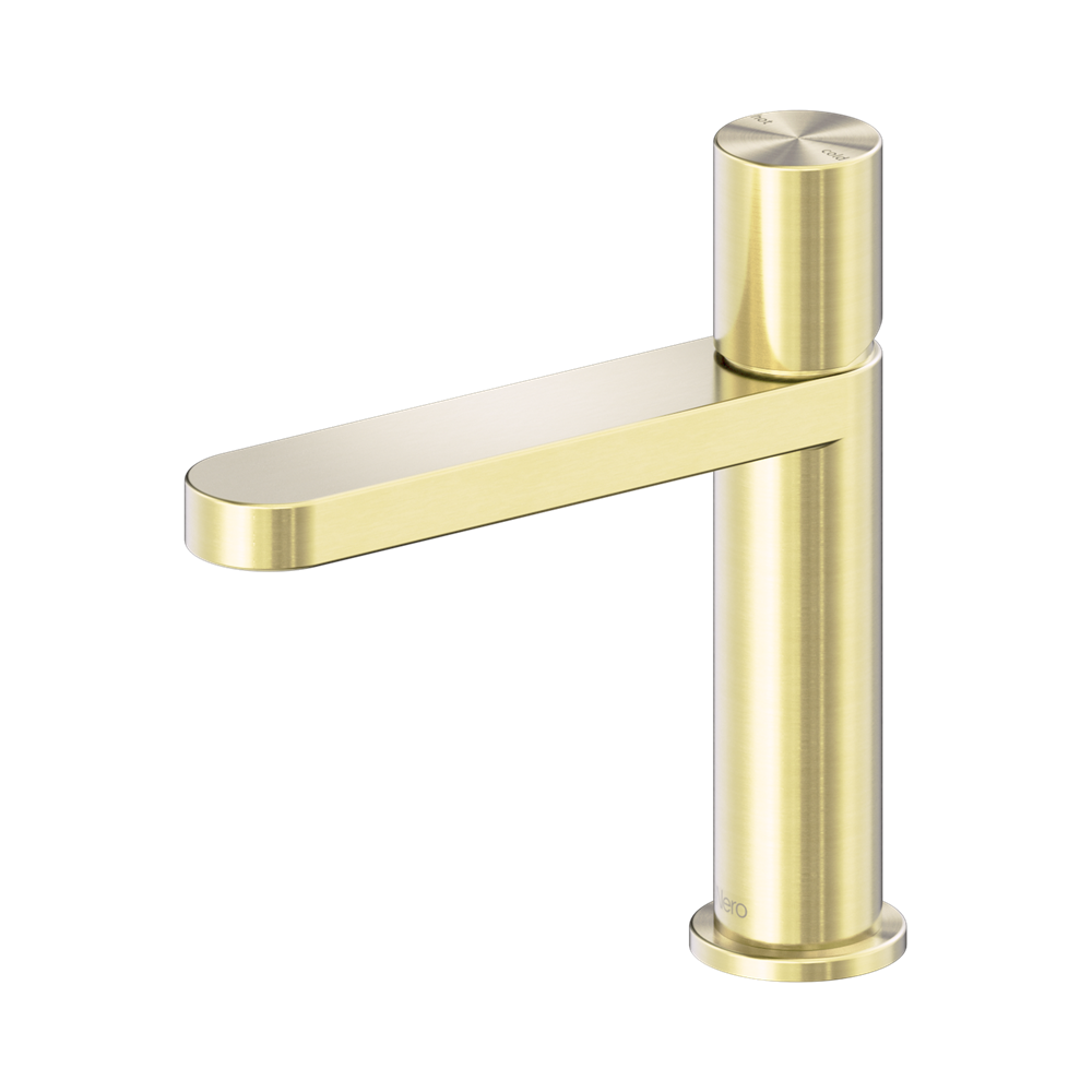 Nero Pure Basin Mixer Brushed Gold NR172201BG
