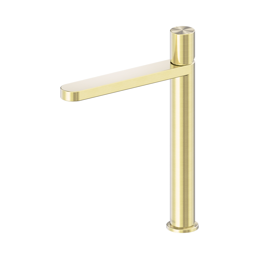 Nero Pure Tall Basin Mixer Brushed Gold NR172201ABG