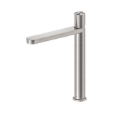 Nero Pure Tall Basin Mixer Brushed Nickel NR172201ABN