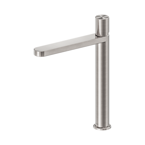 Nero Pure Tall Basin Mixer Brushed Nickel NR172201ABN