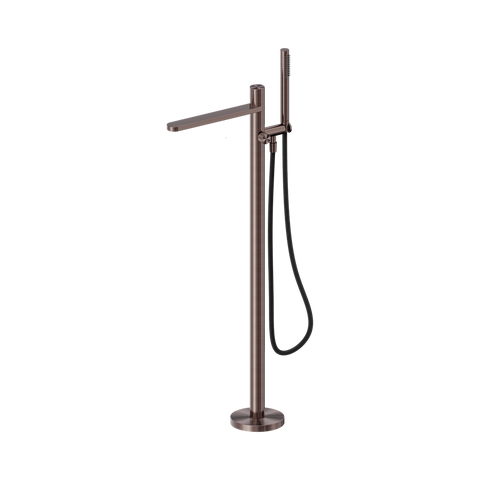 Nero Pure Freestanding Bath Mixer Outdoor Shower Hose Brushed Bronze NR172203A01BZ
