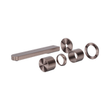 Nero Pure Progressive Wall Mixer Set Separate Back Plate 185mm Spout (Trim Kit Only) Brushed Bronze NR172210BTBZ