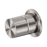Nero Pure Progressive Shower Mixer 60mm Plate Brushed Nickel NR172211BN