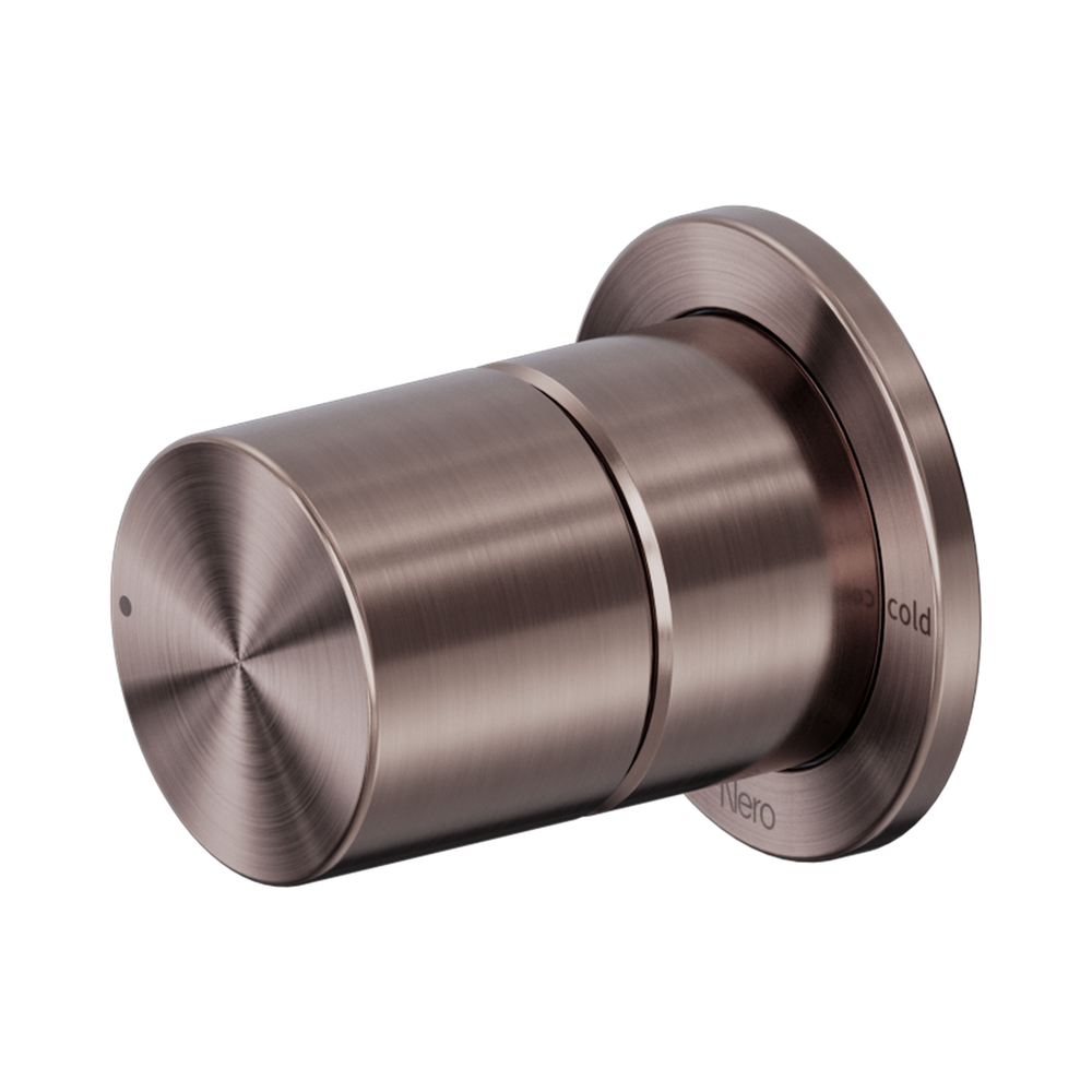 Nero Pure Progressive Shower Mixer 60mm Plate Brushed Bronze NR172211BZ