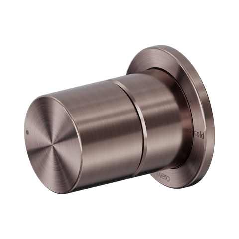 Nero Pure Progressive Shower Mixer 60mm Plate Brushed Bronze NR172211BZ