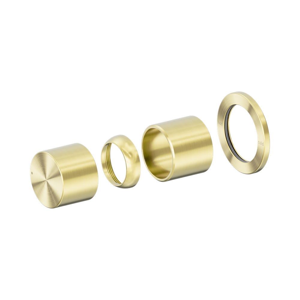 Nero Pure Progressive Shower Mixer 60mm Plate (Trim Kit Only) Brushed Gold NR172211TBG